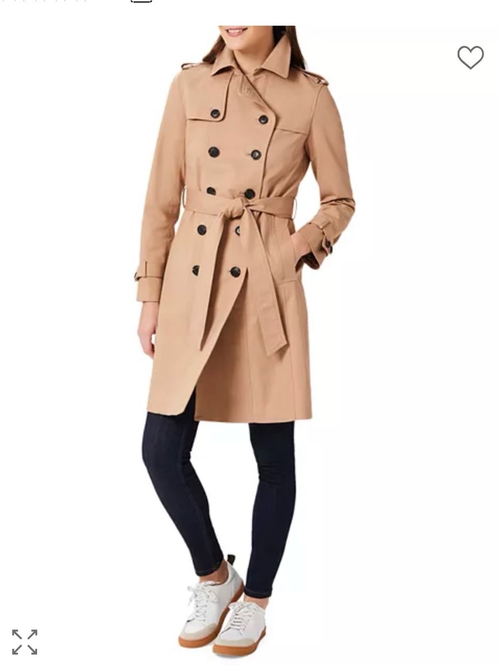 Hobbs London Saskia Trench Coat NWT Camel Double Breasted